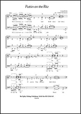 Puttin' on the Ritz SATB choral sheet music cover